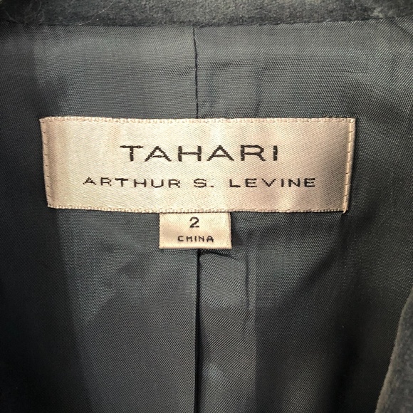 Tahari Arthur S. Levine Jacket sz 2 Slate Blue - Picture 9 of 12